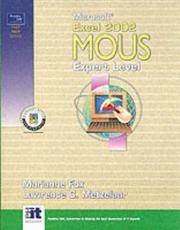 Front cover of Microsoft Excel 2002 MOUS by Marianne Fox