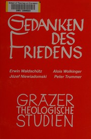 Cover of Gedanken des Friedens by Peter Trummer