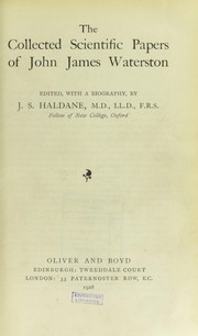 Front cover of The collected scientific papers of John James Waterston by J. J. Waterston