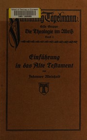 Cover of Einführung in das Alte Testament by Johannes Meinhold