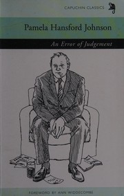 Front cover of An error of judgement by Pamela Hansford Johnson