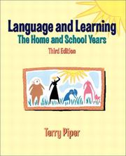 Cover of Language and Learning by Terry Piper
