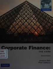 Cover of Corporate Finance : The Core by Jonathan Berk