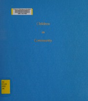 Front cover of Children in community by Society of Brothers (Bruderhof)