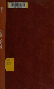 Cover of John Calvin by Basil Hall