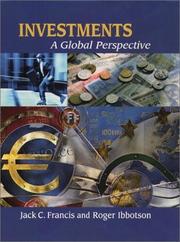 Front cover of Investments by Jack C. Francis