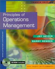 Front cover of Principles of Operations Management (With CD-ROM) Package/Shrinkwrap by Jay Heizer