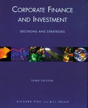 Cover of Corporate finance and investment by Pike, Richard