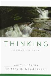 Cover of Thinking by Gary R. Kirby