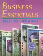 Cover of Business Essentials by Ricky W. Griffin