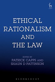 Cover of Ethical Rationalism and the Law by Patrick Capps