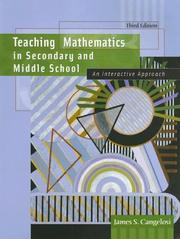 Front cover of Teaching Mathematics in Secondary and Middle School by James S. Cangelosi