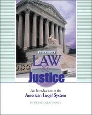 Cover of Law and Justice by Howard Abadinsky