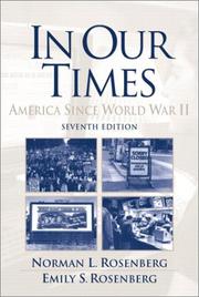 Front cover of In our times by Norman L. Rosenberg