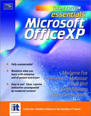 Cover of Essentials Microsoft Office XP by Marianne B. Fox
