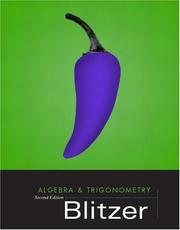Cover of Algebra & trigonometry by Robert Blitzer