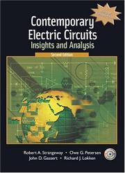 Cover of Contemporary Electric Circuits by Robert A. Strangeway