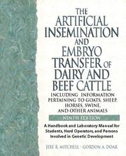 Front cover of Artificial Insemination and Embryo Transfer of Dairy and Beef Cattle, Ninth Edition by Jere R. Mitchell