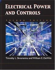 Front cover of Electrical Power and Controls (2nd Edition) by Timothy L. Skvarenina