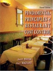 Front cover of Fundamental Principles of Restaurant Cost Control with CD (2nd Edition) by David V. Pavesic