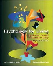 Front cover of Psychology for living by Karen Grover Duffy