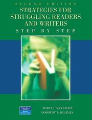 Front cover of Strategies for struggling readers and writers by Maria J. Meyerson