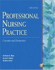 Front cover of Professional nursing practice : concepts and perspectives by Kathleen Koernig Blais