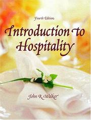 Cover of Introduction to hospitality by Walker, John R.