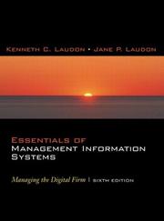 Front cover of Essentials of Management Information Systems by Kenneth C. Laudon