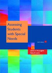 Cover of Assessing students with special needs by James A. McLoughlin