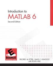 Cover of Introduction to MATLAB 6 by D. M Etter