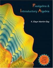 Cover of Prealgebra & Introductory Algebra by K. Elayn Martin-Gay