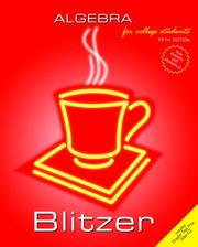 Cover of Algebra for college students by Robert Blitzer