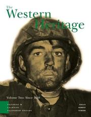 Front cover of The Western Heritage, Volume 2 by Donald M. Kagan