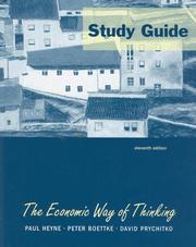 Cover of Economic Way of Thinking by David L. Prychitko