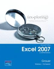 Cover of Exploring Microsoft Office Excel 2007 comprehensive by Robert T. Grauer