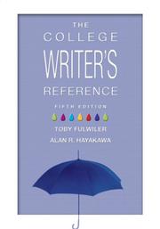 Front cover of College Writer's Reference, The (no tabs) (5th Edition) by Toby Fulwiler