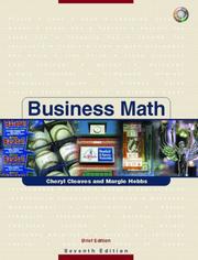 Front cover of Business Math, Brief w/CD & Study Guide & Tutor Center Access Card Pkg. (7th Edition) by Cheryl Cleaves