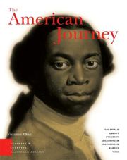 Cover of American Journey, Teaching and Learning Classroom Edition, Volume 1 and History Notes Package (3rd Edition) by David R. Goldfield