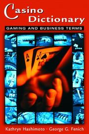 Cover of Casino Dictionary by Kathryn Hashimoto