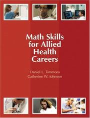 Front cover of Math skills for allied health careers by Daniel L. Timmons