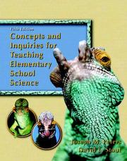 Front cover of Concepts and inquiries for teaching elementary school science by Joseph M. Peters