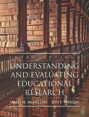 Cover of Understanding and Evaluating Educational Research (3rd Edition) by James H. McMillan
