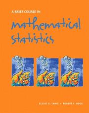 Front cover of A brief course in mathematical statistics by Elliot A. Tanis