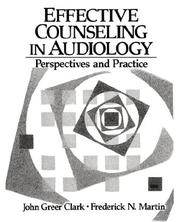 Cover of Effective counseling in audiology by John Greer Clark