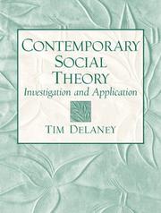 Front cover of Contemporary Social Theory by Tim Delaney