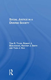Front cover of Social Justice In A Diverse Society by Tom Tyler