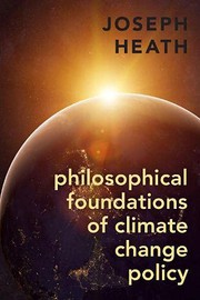 Front cover of Philosophical Foundations of Climate Change Policy by Joseph Heath