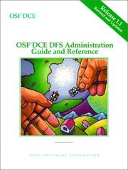 Cover of OSF DCE DFS Administration Guide and Reference Release 1.1 by Open Software Foundation