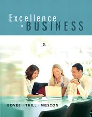 Front cover of Excellence in business by Courtland L. Bovée